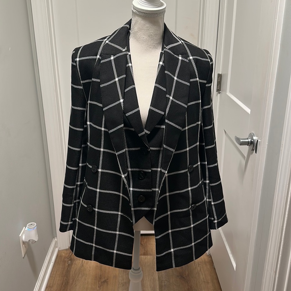 Asos Matching Vest and Blazer Sz 4 US